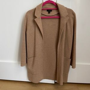 Jcrew wool tan cardigan jacket XXS